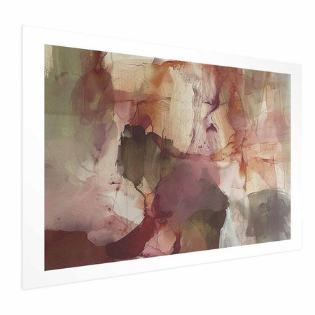 Poster - Spring Composition - glimmers and forms in watercolor technique