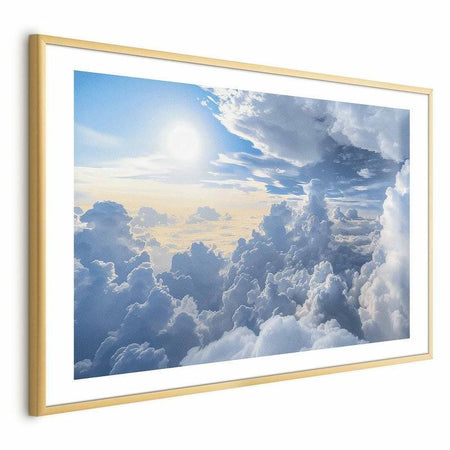 Poster - Symphony of Light: Sun and Clouds Playing Together on a Beautiful Sky
