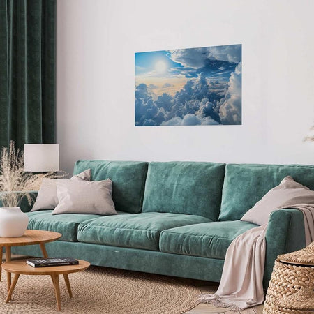 Poster - Symphony of Light: Sun and Clouds Playing Together on a Beautiful Sky
