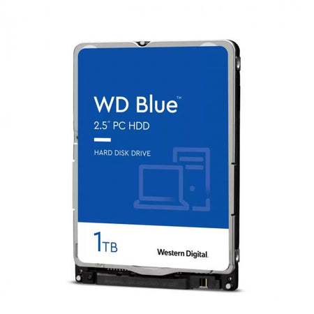 Hard disk Western Digital Blu WD10SPZX - 1000Gb (1Tb) - Serial Ata (Sata) 6 Gb/s - 5400rpm - Buffer 128 Mb Cache - 2.5" per notebook