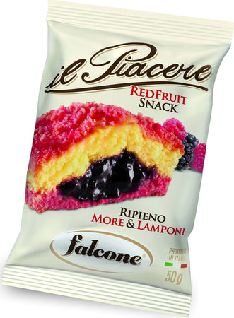 36x Il Piacere Red Fruit Snack Dolciaria Falcone 50gr. Merendina Ripiena di More e Lamponi Merendine ai Frutti di Bosco Confezione Da 36 Pz. Made in Italy Alimentari e cura della casa/Snack dolci e salati/Biscotti/Alla frutta Non solo alimenti - Albano Laziale, Commerciovirtuoso.it