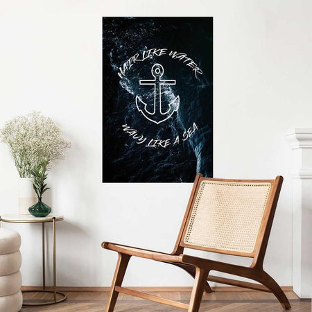 Poster - Hair Like Water, Wavy Like the Sea