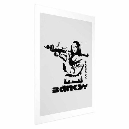 Poster - Mona Lisa with a Bazooka