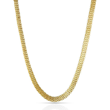 OPS OBJECTS - ELIZABETH collana oro giallo maglia mesh