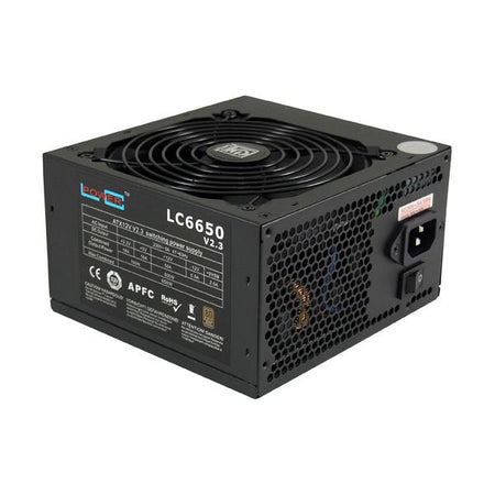 LC-Power LC6650 V2.3 alimentatore per computer 650 W 20+4 pin ATX ATX Nero (LC Power LC6650 V2.3 - str?mforsyning)