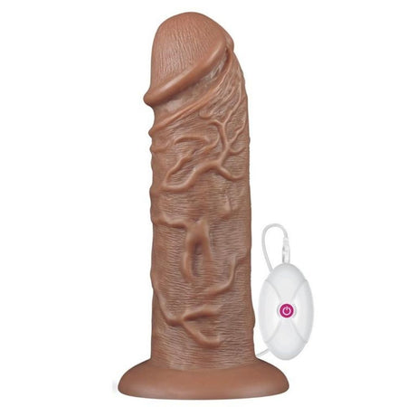 Dildo Realistico Marrone con Vibrazione KING XXL 26,6 cm