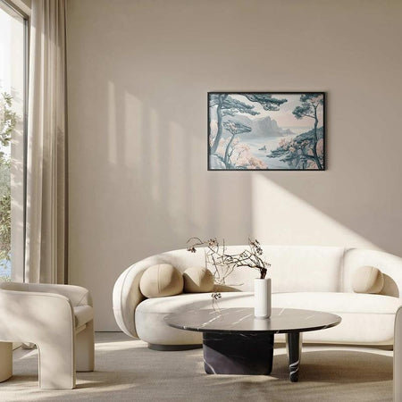 Poster - Blue Coast in Delicate Colors