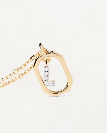 PDPAOLA - COLLANA CON LETTERA L MINI