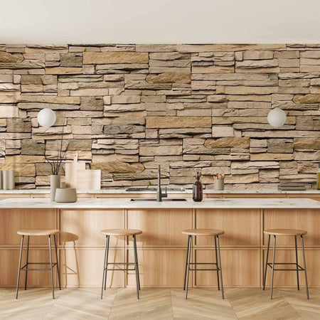 Carta da Parati disegno Pietra Decorativa