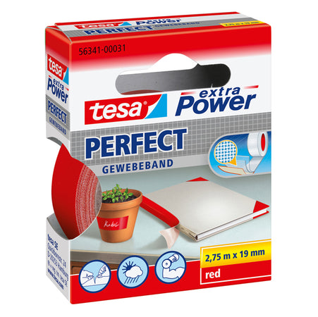 Nastro Adesivo Telato 19Mmx2,7Mt Rosso 56341 Xp Perfect