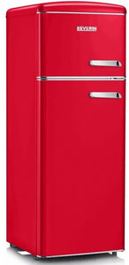 Frigorifero Retrò doppia porta Severin Rosso RKG 8890 Apertura porta a SX
