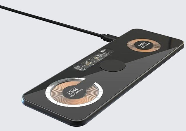 Stand 3in1 15w comp.magsafe vetro duduu alluminio grigio surf mat - XSF-001