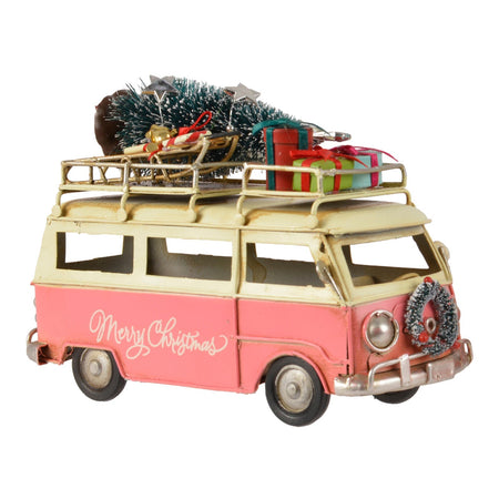 Macchina che trasporta l'albero di natale, per villaggio di Natale in plastica