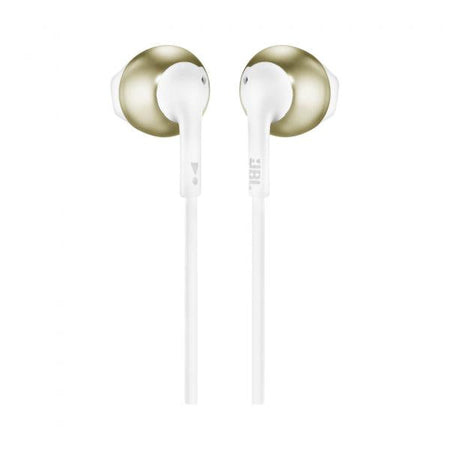 Cuffie auricolari a filo Jbl T205 - leggere con microfono universale ad un pulsante - Colore Oro