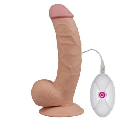 Dildo Realistico con vibrazione Dildo Ultra Soft Dude 7.5" 18 cm