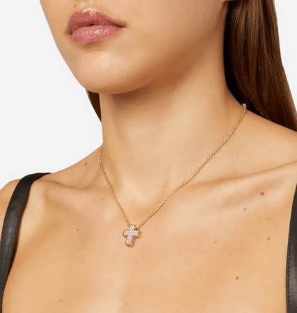 CHIARA FERRAGNI - COLLANA PENDENTE SQUARED CROSS SMALL