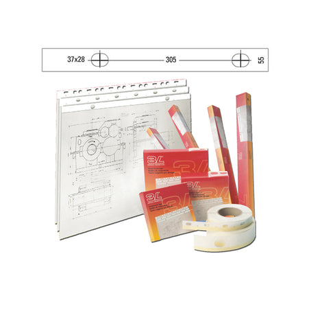 Banda Appendidisegni Djois Pvc Bianco Opaco 55Mm X 50Mt (S885504