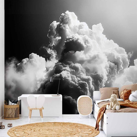 Carta da parati - Clouds Like from Dreams: Let the Sun Illuminate Your Day – A Visual Feast