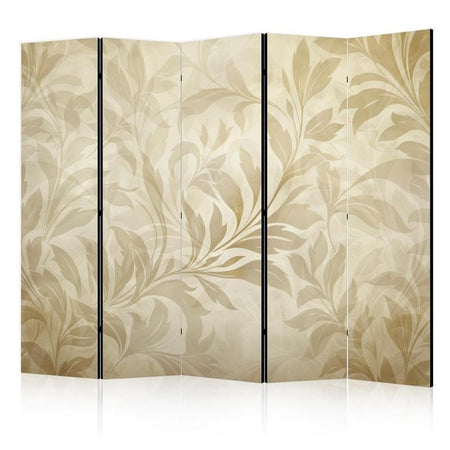Paravento - Botanical Motif with Leaves and Vines in Sandy Colors