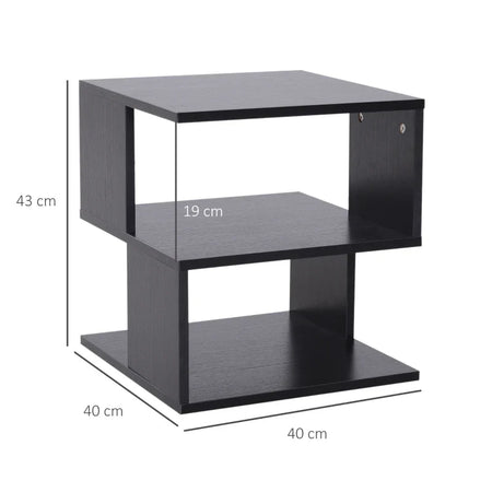 Tavolino basso Caffè in Legno Salvaspazio Nero 40x41x43 KJ5833-619BKKJ5 , soggiorno salotto basso nero bianco marrone grgio design moderno sala moderno alto divano camera legno vetro rotondo