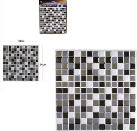 3d-Piastrella-Mattonella-Adesivo-Da-Parete-Muro-Pannello-30x30cm-64390