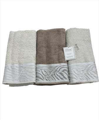 Set Asciugamani 3+3 David Kenya Spugna di Cotone