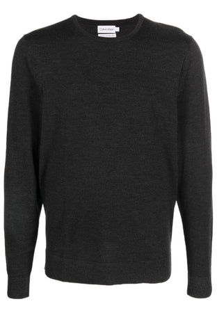 calvin klein MAGLIONE SUPERIOR WOOL CREW NECK SWEATER da uomo