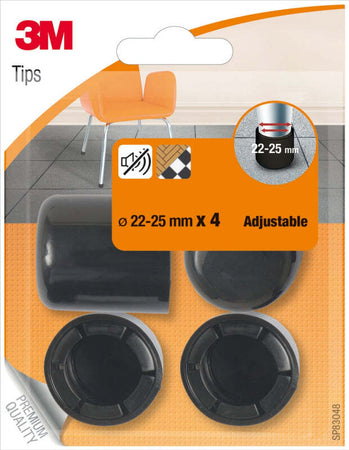 3M---4-PIEDINI-ADATTABILI-NERI-D.22-25
