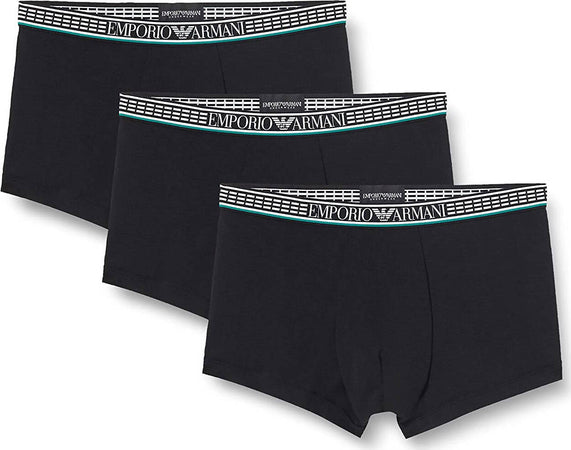 3x Boxer Uomo Emporio Armani 3 Paia in Morbida Maglia Antimicrobica E Anti Odore Tripack Boxer Tinta Unita Vita Bassa Moda/Uomo/Abbigliamento/Intimo/Boxer Euforia - Bronte, Commerciovirtuoso.it