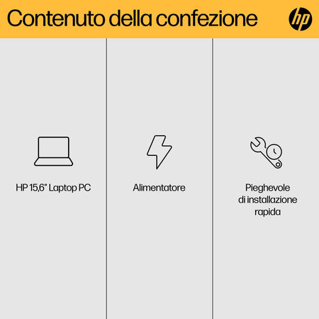 Hp 15-fc0047nl Laptop 15.6" AMD Ryzen 7 16GB RAM 512GB SSD Windows 11 Argento