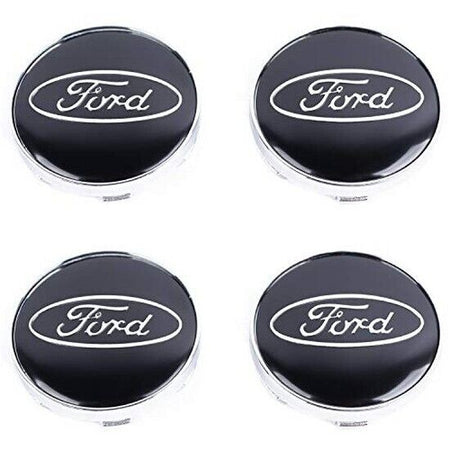 N4 Coprimozzo Tappi Ford Nero 54mm Compatibile Puma Focus Kuga Mondeo Fiesta