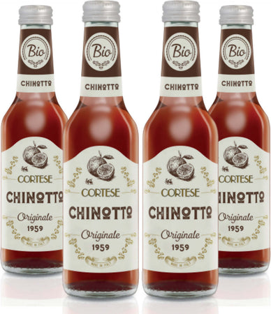 4 Bottiglie Di Chinotto Biologica 275ml - Originale Bio 1959 - La Bevanda Tipica Della Tradizione Nazionale