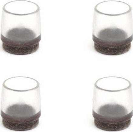 4-Pezzi-Tappini-In-Gomma-Con-Feltrini-Calzanti-Per-Sedie-Rotondi-18-21mm