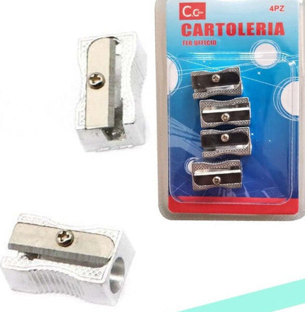 4-Temperamatite-Tempera-Matite-Temperino-In-Metallo-A-1-Foro-Per-Scuola-Ufficio
