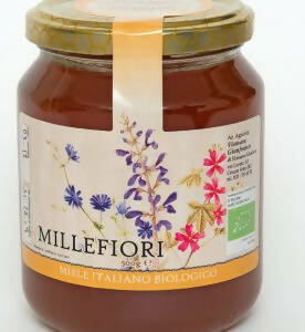 4 vasetti di miele artigianale biologico millefiori 250g (consegna gratuita )