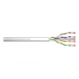 Digitus Cavo di installazione con doppino intrecciato CAT 6A U-UTP (CAT 6A U/UTP PATCH CABLE RAW - 100M AWG 26/7 LSZH GREY)
