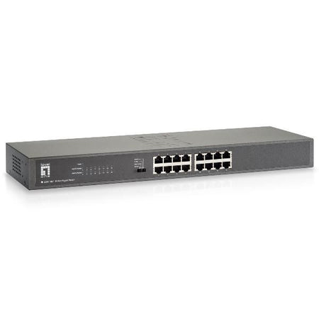 Levelone gsw-1657 switch di rete non gestito gigabit ethernet (10/100/1000) nero, grigio