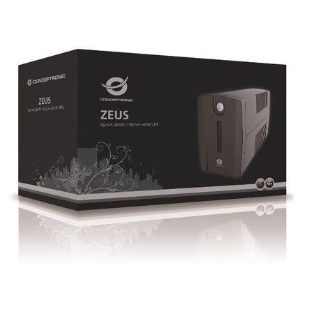Conceptronic zeus01e gruppo di continuità (ups) a linea interattiva 0,65 kva 360 w 4 presa(e) ac
