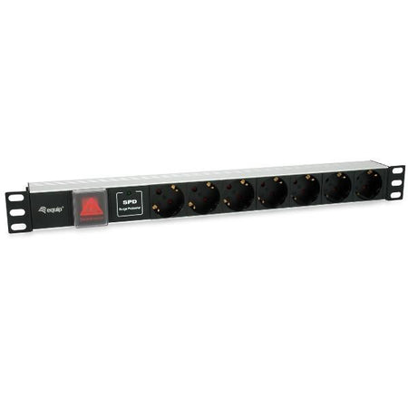 Equip 333309 unità di distribuzione dell'energia (pdu) 7 presa(e) ac 1u nero, argento