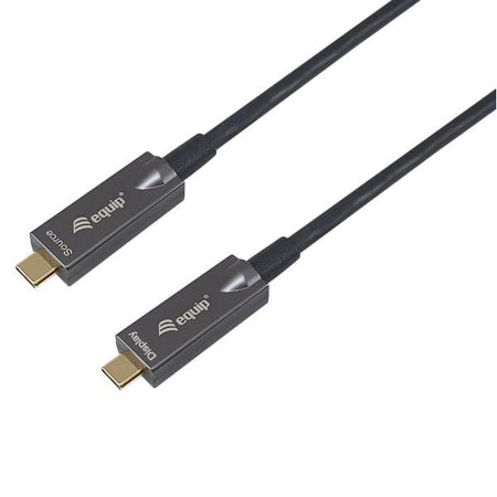 Equip 119461 cavo ottico attivo usb-c-c, m/m, 5,0 m, pd 60w, 4k/60hz, 10gbps, video+dati+pd
