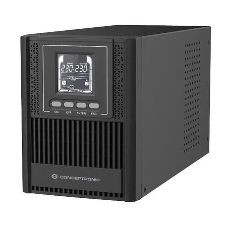 Conceptronic zeus52es1k gruppo di continuità (ups) doppia conversione (online) 1 kva 900 w 3 presa(e) ac