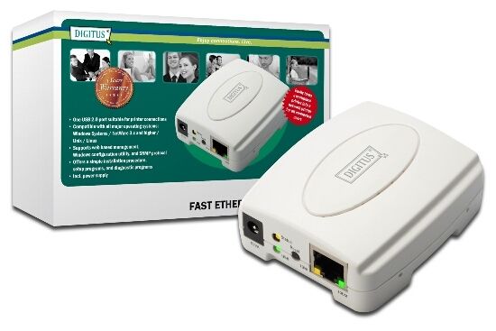 Print server 1 porta usb2.0 rj45 - DN13003