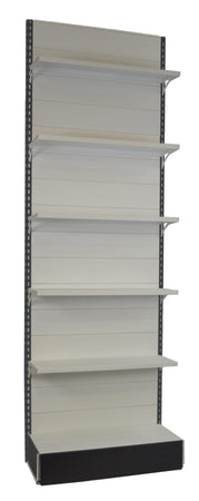 Scaffalatura metallica da negozio con piani con mensole regolabili cm. 100x40x300h