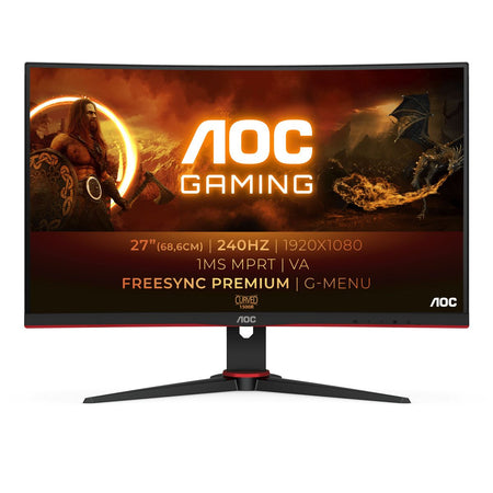 Aoc g2 c27g2ze/bk monitor pc 68,6 cm (27\") 1920 x 1080 pixel full hd led nero, rosso - AOCMO000100