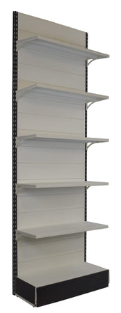 Scaffalatura metallica da negozio verniciata cm. 100x40x300h