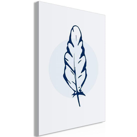 Quadro - Blue Feather (1 Part) Vertical