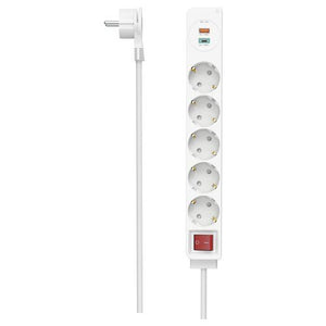 Hama 00223186 prolunghe e multiple 1,4 m 5 presa(e) ac interno bianco
