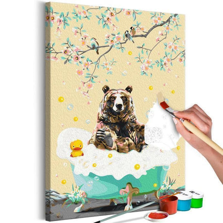 Quadro fai da te - Bathing Bear