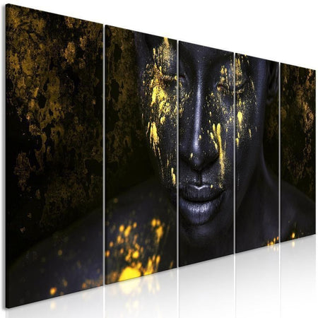 Quadro - Bathed in Gold (5 Parts) Narrow