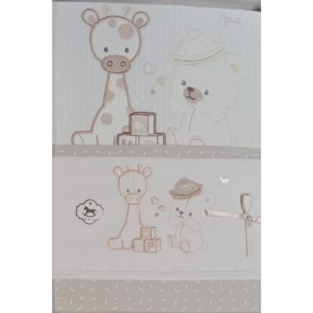 Lenzuola lettino neonato e copertina Mio piccolo Baby giraffa